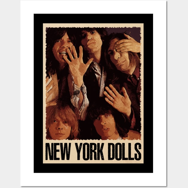 Street Rock Chronicles New York Dolls' Music And Moments Wall Art by ElenaBerryDesigns